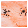 Teia de Aranha Artificial Colorida Decoração Halloween + 2 Aranha